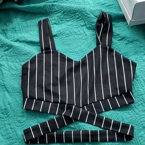 Striped crop top